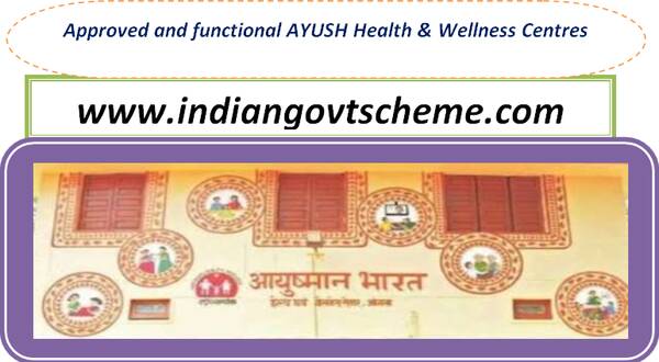 Approved and functional AYUSH Health & Wellness Centres