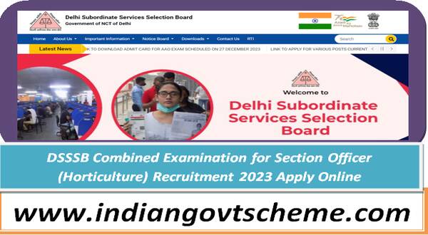 dsssb_combined_examination_for_section_officer_horticulture_recruitment_2023_apply_online