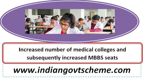 Increased number of medical colleges and subsequently increased MBBS seats