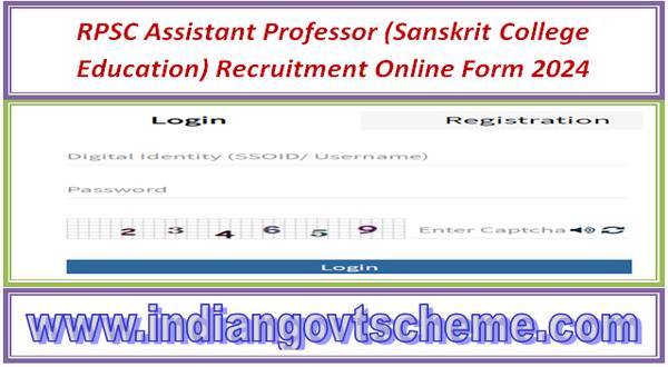 rpsc_assistant_professor_sanskrit_college_education_recruitment_online_form_2024