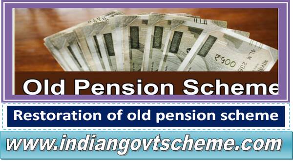 Restoration of old pension scheme