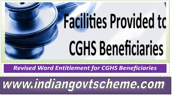 Revised Ward Entitlement for CGHS Beneficiaries