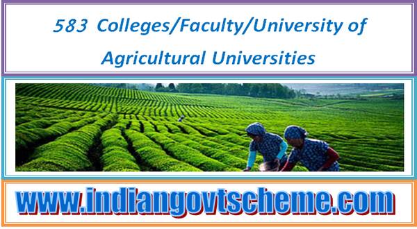 List of Top Agricultural Universities in India