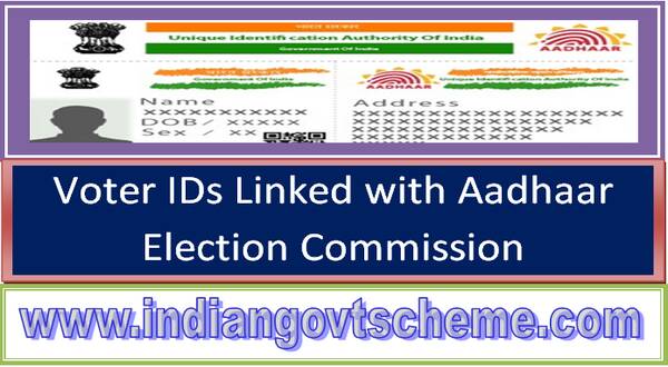 Voter IDs Linked with Aadhaar : Election Commission