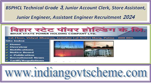 bsphcl_technical_grade_3_junior_account_clerk_store_assistant_junior_engineer_assistant_engineer_recruitment_2024