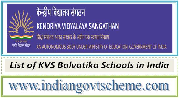 list_of_kvs_balvatika_schools_in_india