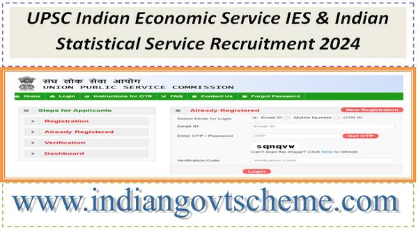 UPSC Indian Economic Service IES & Indian Statistical Service Recruitment 2024