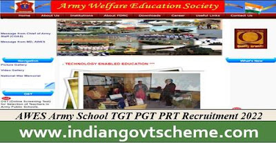 AWES+Army+School+TGT+PGT+PRT+Recruitment+2022 AWES Army School TGT PGT PRT Recruitment 2022