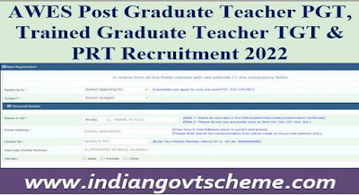 AWES Post Graduate Teacher PGT