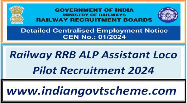 Railway RRB ALP Assistant Loco Pilot Recruitment 2024