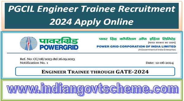 PGCIL Engineer Trainee Recruitment 2024 Apply Online