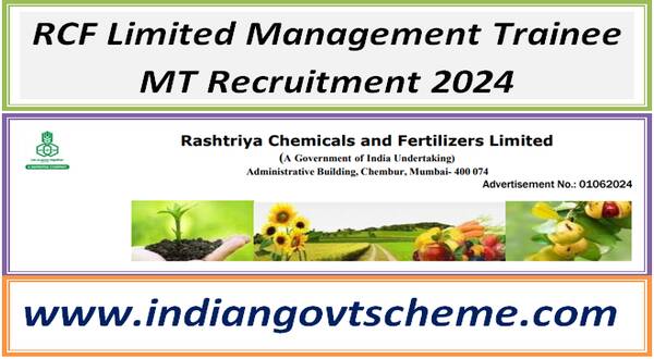 RCF Limited Management Trainee MT Recruitment 2024