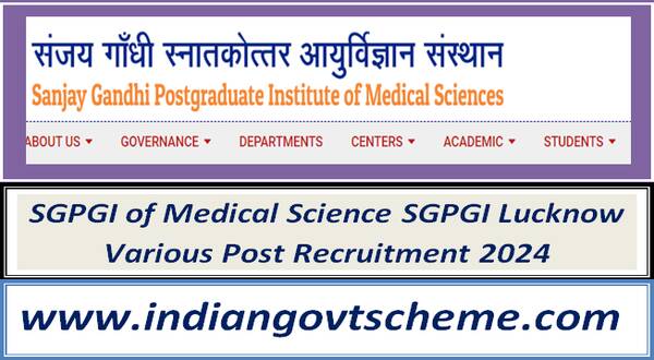 sgpgi_of_medical_science_sgpgi_lucknow_various_post_recruitment_2024