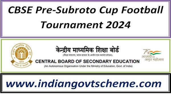 CBSE Pre-Subroto Cup Football Tournament 2024