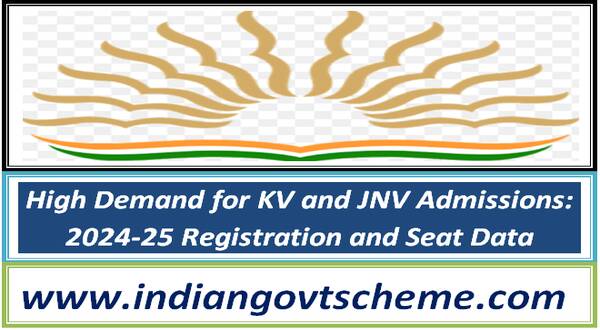 High Demand for KV and JNV Admissions: 2024-25 Registration and Seat Data