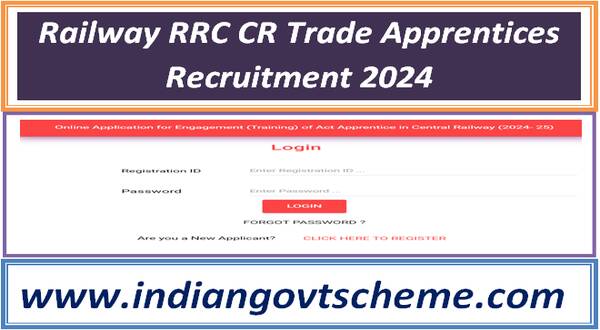 Railway RRC CR Trade Apprentices Recruitment 2024