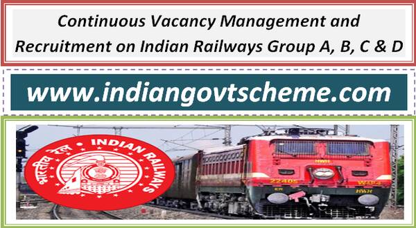 Continuous Vacancy Management and Recruitment on Indian Railways Group A, B, C & D