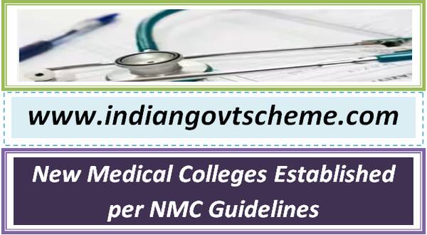 New Medical Colleges Established per NMC Guidelines