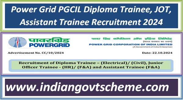 power_grid_pgcil_diploma_trainee_jot_assistant_trainee_recruitment_2024