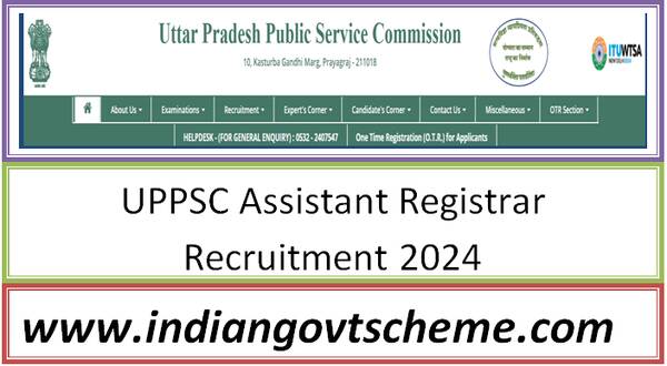 UPPSC Assistant Registrar Recruitment 2024