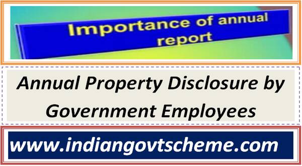 Annual Property Disclosure by Government Employees