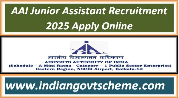 AAI Junior Assistant Recruitment 2025 Apply Online