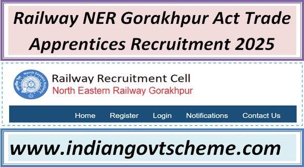 Railway NER Gorakhpur Act Trade Apprentices Recruitment 2025 