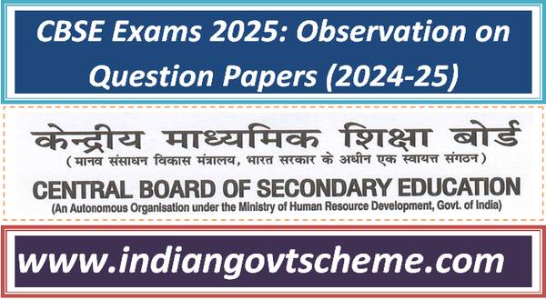 CBSE Exams 2025: Observation on Question Papers (2024-25)