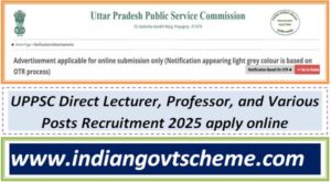 uppsc_direct_lecturer_professor_and_various_posts_recruitment_2025_apply_online